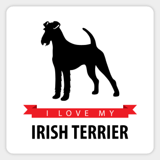 I Love My Irish Terrier Sticker